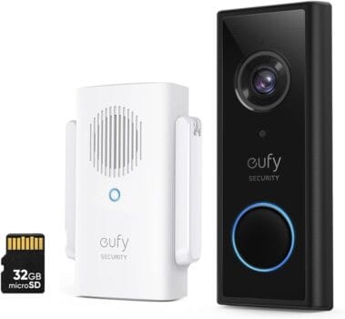 eufy Security Video Doorbell Wireless S220 (S210) 2K (Battery-Powered) with Chime