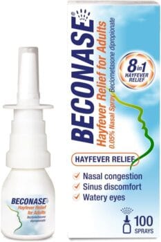Beconase 8 in 1 Hayfever Relief Nasal Spray (100 Spray Bottle)