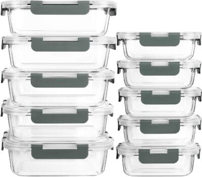 [10-Pack]Glass Meal Prep Containers