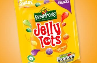 Rowntree’s Jelly Tots Sweets Sharing Bags, Vegan Friendly, 10 x 150 g