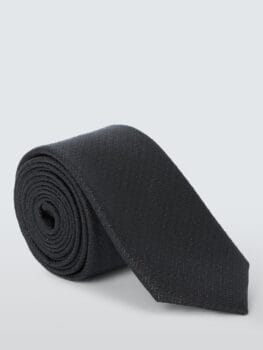 John Lewis Sparkle Silk Blend Tie, Black
