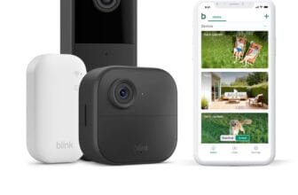 Blink Outdoor 4 Camera + £0 Blink Video Doorbell (Black)