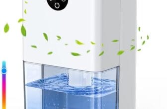 Dehumidifier for Home, 63.36 OZ Electric Dehumidifiers 400ML/Day Ultra Quiet 4/8H Timer
