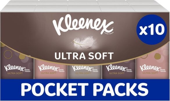 Kleenex Ultra Soft Pocket Pack Tissues - Beautifully Soft And Silky Tissues