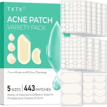 TKTK 443 Count Pimple Patches for Face, Hydrocolloid Acne Patch Bulk