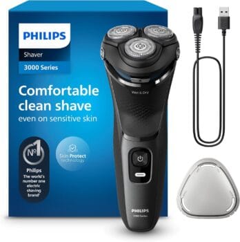 Philips Electric Shaver 3000 Series - Wet & Dry Electric Shaver for Men
