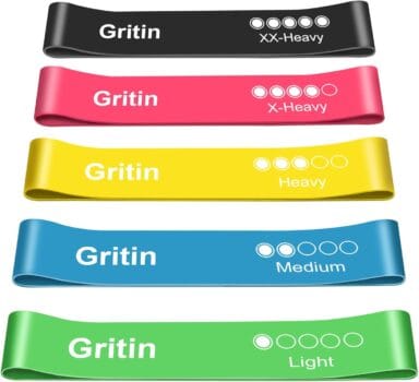Gritin Resistance Bands, Set of 5