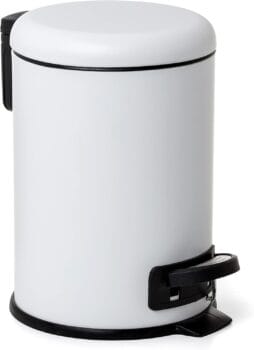 TATAY 3L Pedal Bathroom Bin | Hygienic, Touch-Free Opening | Soft-Close