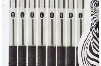 Zebra Pen Z Grip Black Ballpoint Pens with Pocket Clip 8pk