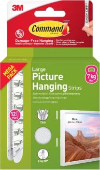 Command Picture & Frame Hanging Strips Value Pack, Large, White