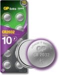 GP Extra CR2032 Batteries 3V Lithium Coin Battery