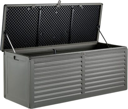 VonHaus Garden Storage Box 390L – Outdoor Utility Chest Organiser