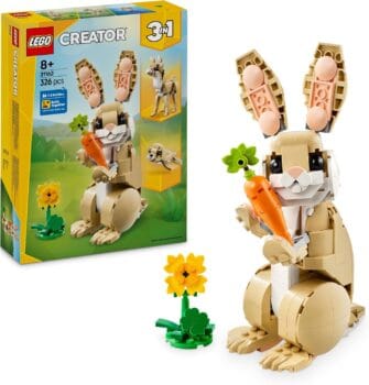 LEGO Creator 3in1 Cute Bunny Toy - Animal Figure Transforms into a Llama or Seal Toy