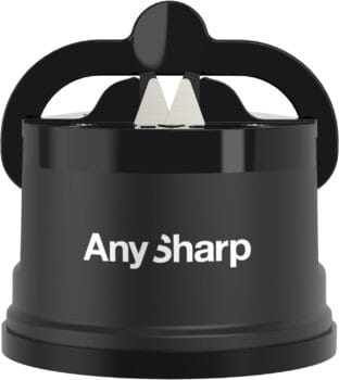 AnySharp Knife Sharpener, Hands-Free Safety, PowerGrip Suction