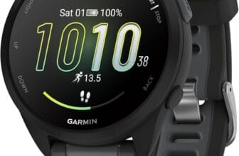 Garmin Forerunner 165 with Music, 43mm GPS running smartwatch, lightweight