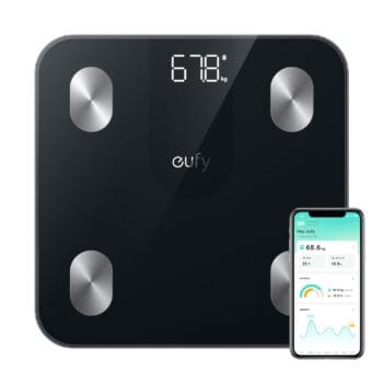eufy Weighing Scales for Body Weight, Digital Bathroom Scales with Bluetooth, Body Fat Scales, 12 Measurements