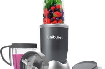 nutribullet Blender 600 Series in Graphite - Powerful 20,000 RPM Extractor Blends Frozen Fruit, Nuts & Ice