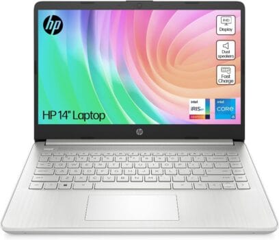 HP 14" Laptop | Intel Core i5-1235U Processor | 8 GB RAM | 512 GB SSD | Intel Iris Xe Graphics | FHD Display | Up to 8hrs battery
