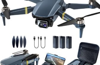 Drone with Camera 4K for Beginners, 2650ft (800m) Control Range, Super Endurance Foldable WiFi Quadcopter with Brushless Motor