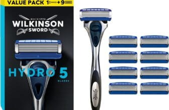 Wilkinson Sword Hydro 5 Men’s Razor, Great Addition to Wash Bags for Men's Grooming