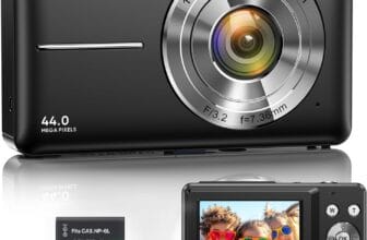 Digital Camera 1080P 44MP Vlogging Camera for Kids Teens, FHD Compact Portable Photo Camera with 2.4" Screen