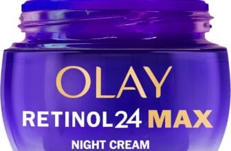 Olay Retinol 24 MAX Night Cream - Anti Aging Face Cream Moisturiser for Women with Antioxidant Vitamin E and 40% Glycerin