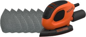BLACK+DECKER Mouse 55W Detail Sander with 6 Sanding Sheets