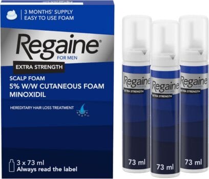 Regaine For Men Extra Strength Foam - Scientifically Proven To Help Stop Hereditary Hair Loss