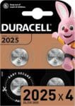 DURACELL 2025 Lithium Coin Batteries 3V (4 Pack)