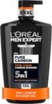 L'Oréal Men Expert, Pure Carbon, 5-in-1 XXXL Shower Gel, A Total Action Body, Face, Hair Wash