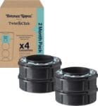 Tommee Tippee Twist and Click Advanced Nappy Bin Original Refill Cassettes, Exclusive Pack of 4