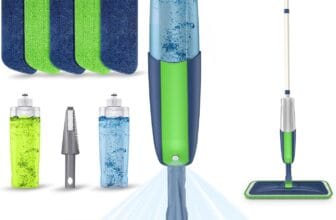 Spray Mops for Cleaning Floors - MEXERRIS Floor Cleaning Mop with 5 Reusable Microfiber Pads 2 Refillable Bottles