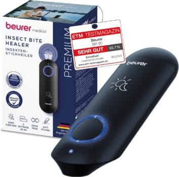 Beurer BiteX Day&Night Insect Bite Healer BR 90, mosquito bite heat pen for the treatment of insect bites and stings