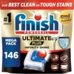 Finish Dishwasher Tablet, Ultimate Plus Infinity Shine, 146 Tabs (73 x 2 pck) Fresh Scent