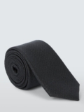 John Lewis Sparkle Silk Blend Tie, Black