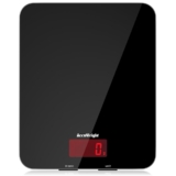 ACCUWEIGHT 201 Digital Kitchen Scales with Tempered Glass Platform