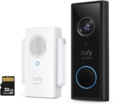 eufy Security Video Doorbell Wireless S220 (S210) 2K (Battery-Powered) with Chime