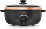 Morphy Richards 6.5L Sear and Stew Slow Cooker Black & Rose Gold