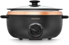 Morphy Richards 6.5L Sear and Stew Slow Cooker Black & Rose Gold