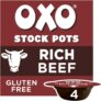 OXO Rich Beef Stock Pots with Rosemary & Onion 4 x 20 g (80 g Total)