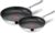 Tefal Jamie Oliver Cook’s Direct Stainless Steel Non-Stick Pancake Frying Pan Set, 20 & 28cm