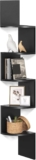 VASAGLE 5-Tier Corner Shelf, Display Floating Shelf in Living Room