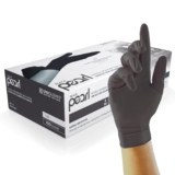 Unigloves Black Pearl Nitrile Examination Gloves Black