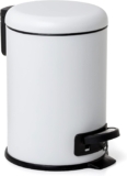 TATAY 3L Pedal Bathroom Bin White