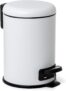 TATAY 3L Pedal Bathroom Bin White