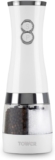 Tower T847004W Electric Duo Salt and Pepper Mills White