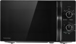 TOSHIBA Black Mirror Front Microwave 20 Liter 700W Manual Control MW2-MM20PF(MB)