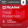 McAfee 2026- Total Protection (4 Plus 1 Devices) Antivirus,1-Year Subscription