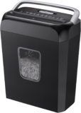 Bonsaii 6 Sheet Cross Cut Paper Shredder 13L Bin (C237-B Upgrade Version)