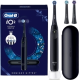 Oral-B iO2 Night Black Electric Toothbrush Seasonal Limited Edition + Travel Case + 3 Refills
